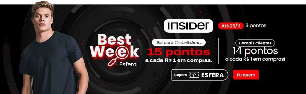 Promoção Insider e Esfera!