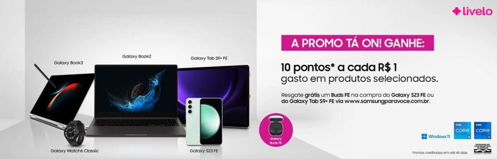 Promoção Samsung e Livelo: Ganhe até 10 Pontos por Real!