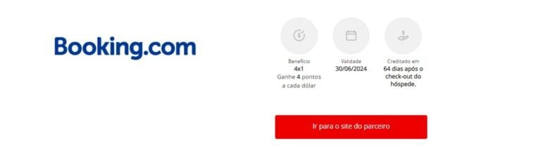 Pontos Esfera com a Booking.com: Promoção de 4x1