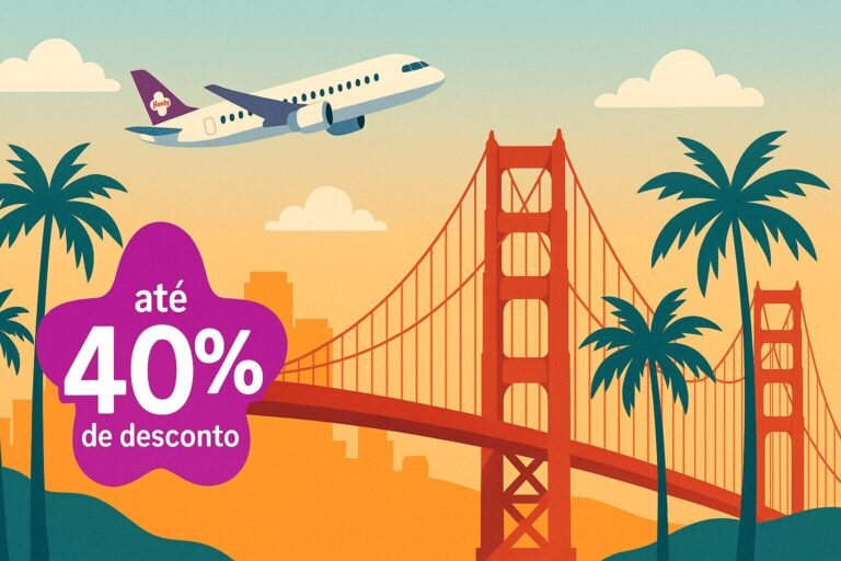 Promoção Livelo: até 40 % de desconto em voos para a Califórnia